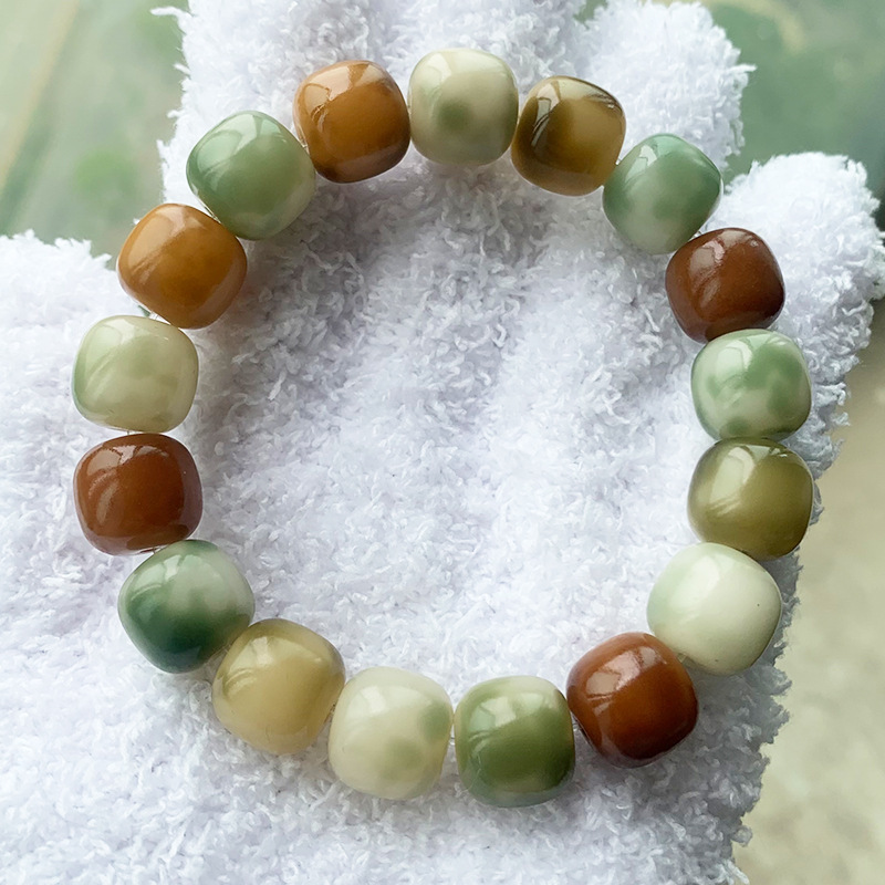 花皮桶珠菩提手串菩提根手串手链老型桶菩提子绕指柔佛珠文玩男女详情3