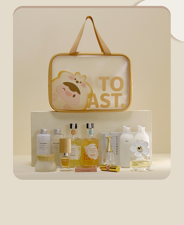 简约手提大容量洗漱包Pu防水化妆包旅行便携洗漱用品化妆品收纳袋详情25