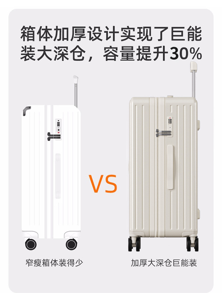 三七分行李箱女大容量拉杆箱大学生28寸耐用密码箱静音万向轮批发详情6