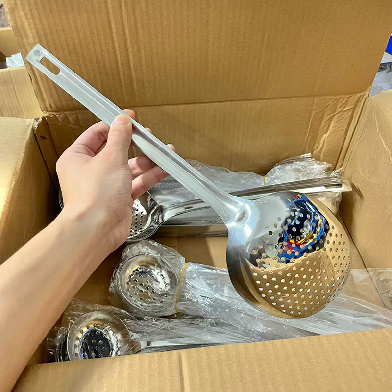 不锈钢花椒勺高颜值长柄火锅漏勺家用厨房工具捞面条饺子笊篱网漏详情7