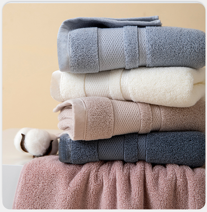 Thickened 120g Xinjiang high-quality all-cotton towel, pure cotton for washing face, Class a cotton, hotel, home, adult absorbent towel and towel pic 17