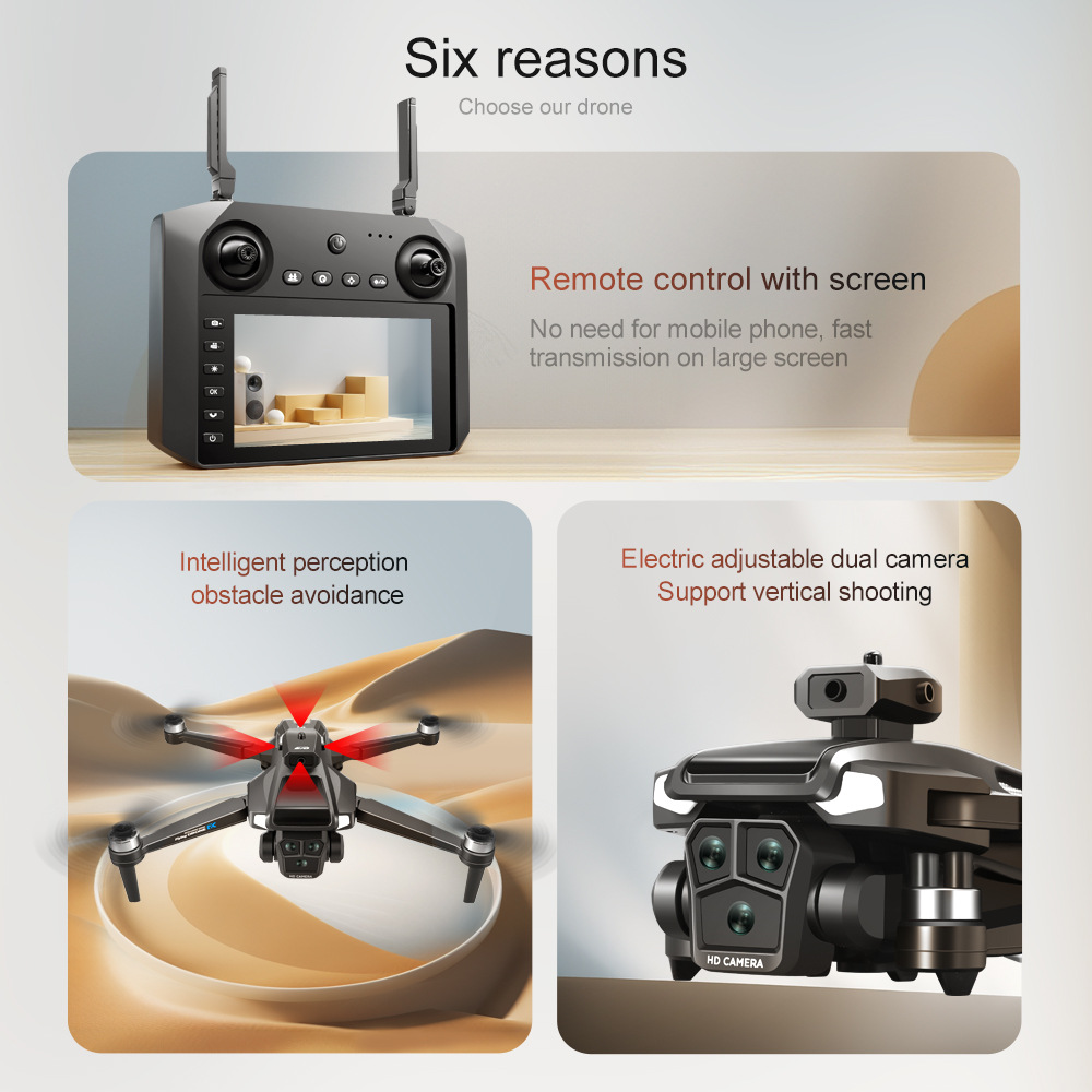The cross-border M22max brushless drone with a 4.5-inch screen remote-controlled aircraft obstacle avoidance aerial photography quadcopter pic 20