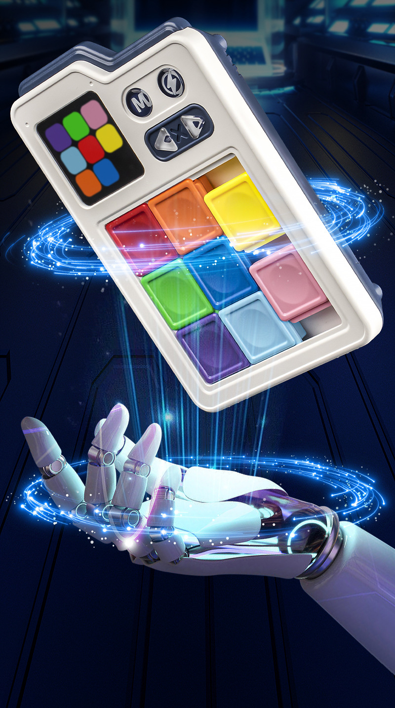 Learn from Youma Smart Phantom Color Huarong Road Slide Rail Type multi-level induction pass-through logical thinking Training Puzzle toy pic 14