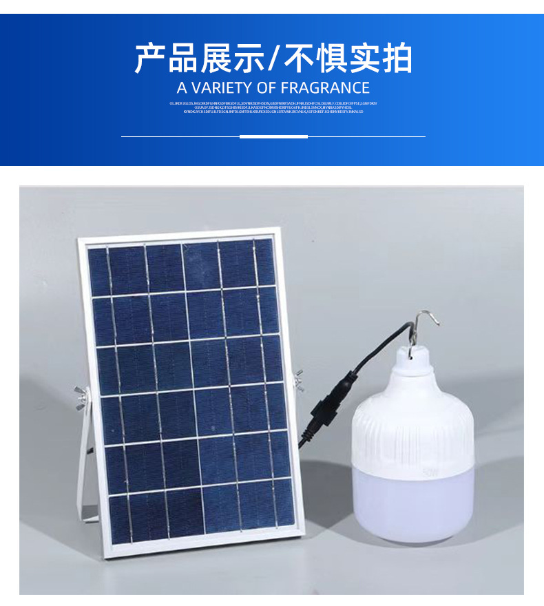 太阳能灯泡充电球泡室外led应急夜市摆摊灯户外庭院灯露营跨境 pic 27