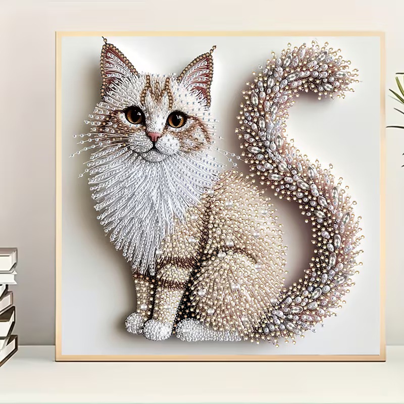 Amazon's hot-selling new 5d diamond painting, irregular-shaped bright diamond diy pearl handcrafted pendant home decoration is available pic 6