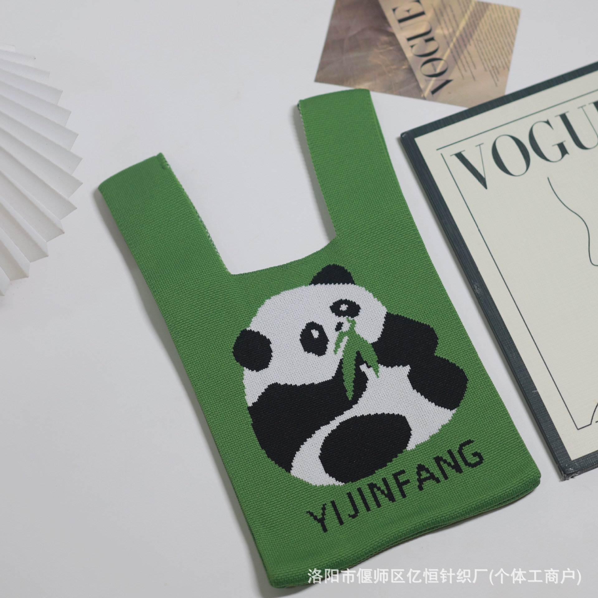 女士针织包多巴胺小包包手机包托特包针织包时尚卡通针织手提袋详情46