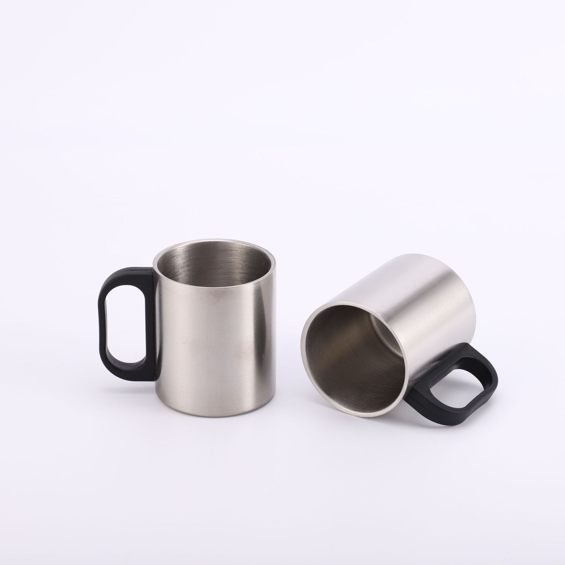 Wholesale of cross-border 304 stainless steel mini mugs with LIDS, handles, multi-functional and shock-resistant water cups pic 11