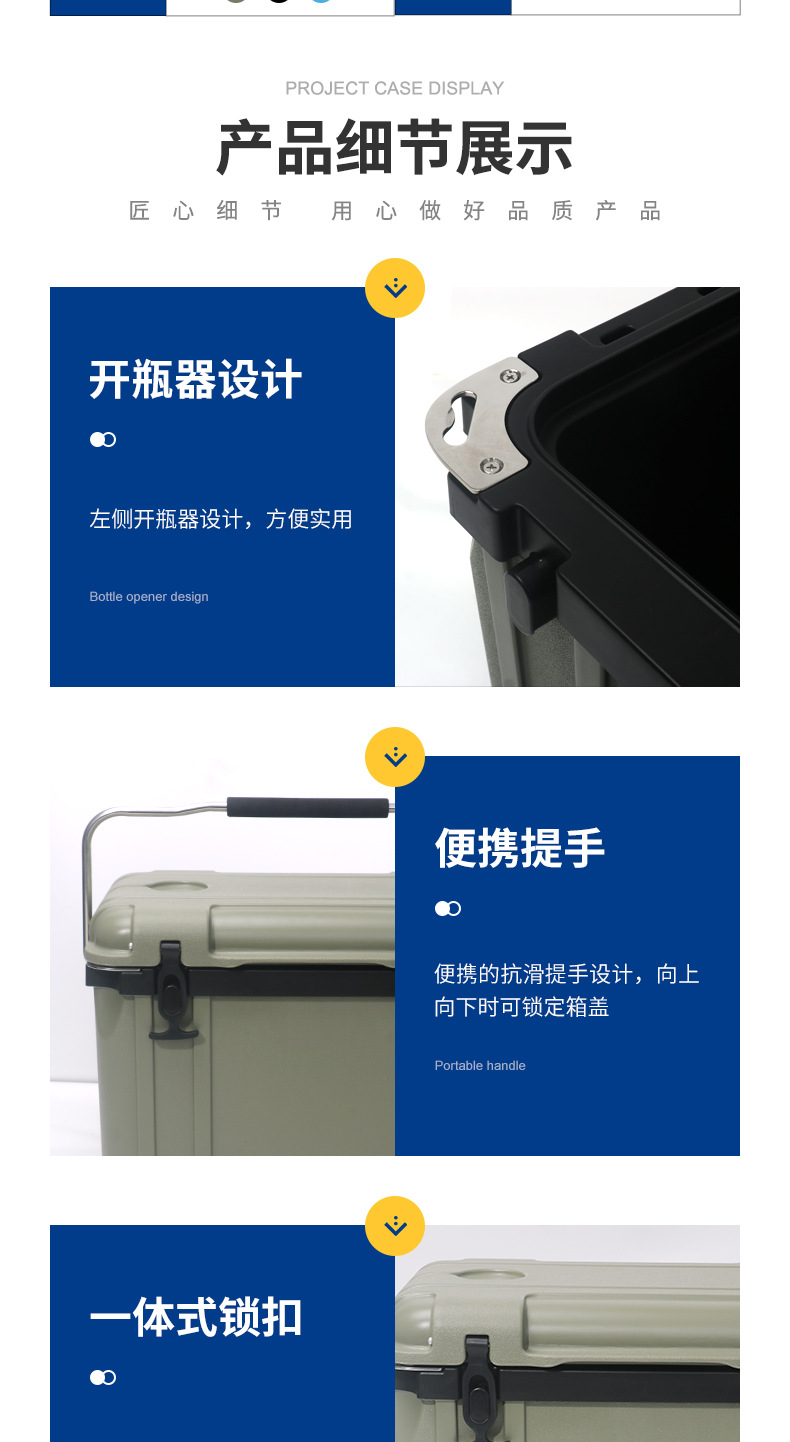 26升户外冷热两用保温箱便携式车载郊游冰桶高品质实用冷藏箱批发详情3