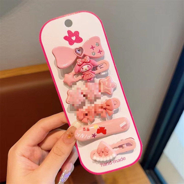 夏季优能新款彩色多巴胺儿童发夹女童发饰可爱卡通发卡网红头饰详情7