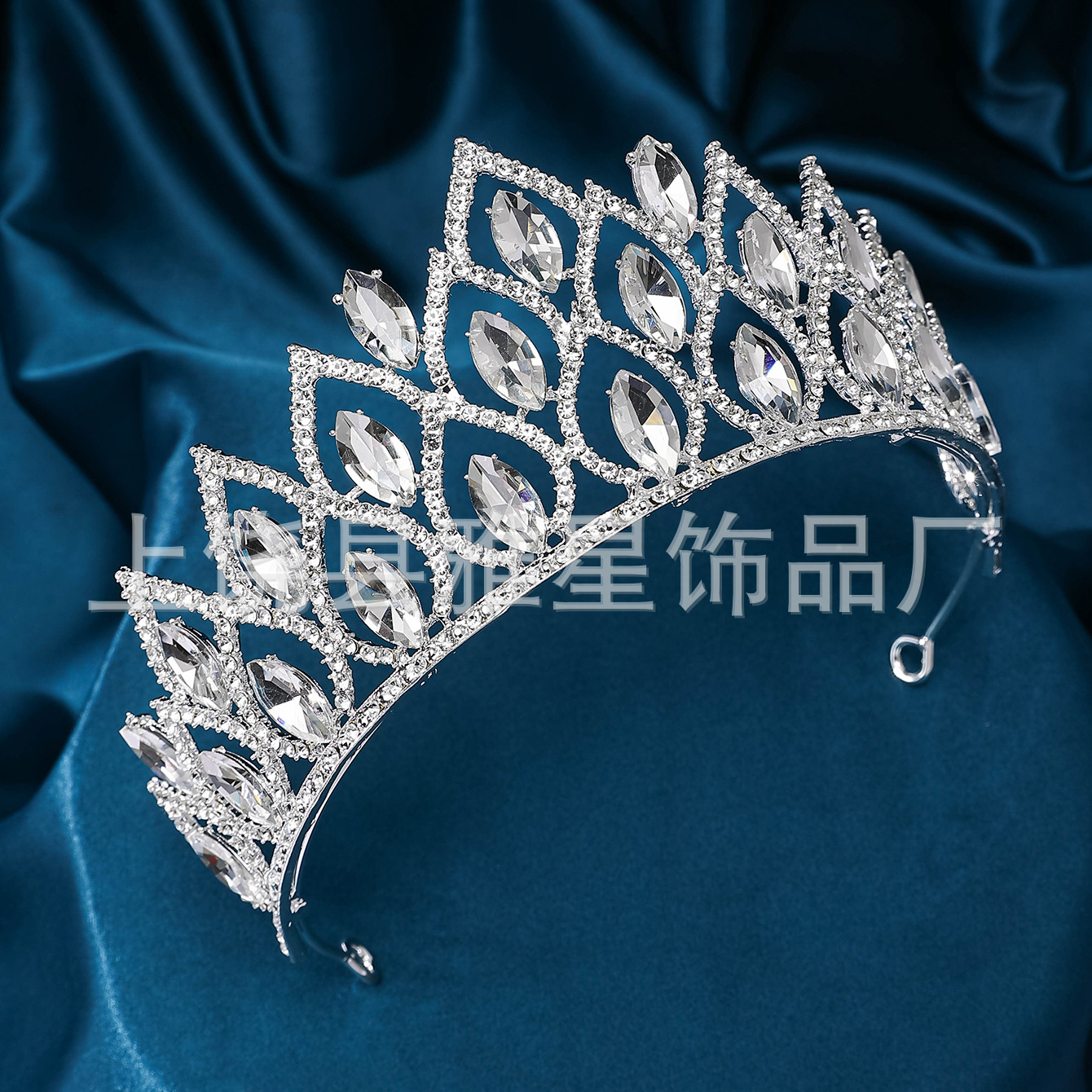 Crystal super glittering wedding dress, hair accessory, stage host, welcome, Baroque queen, bride, wedding headwear, crown pic 3