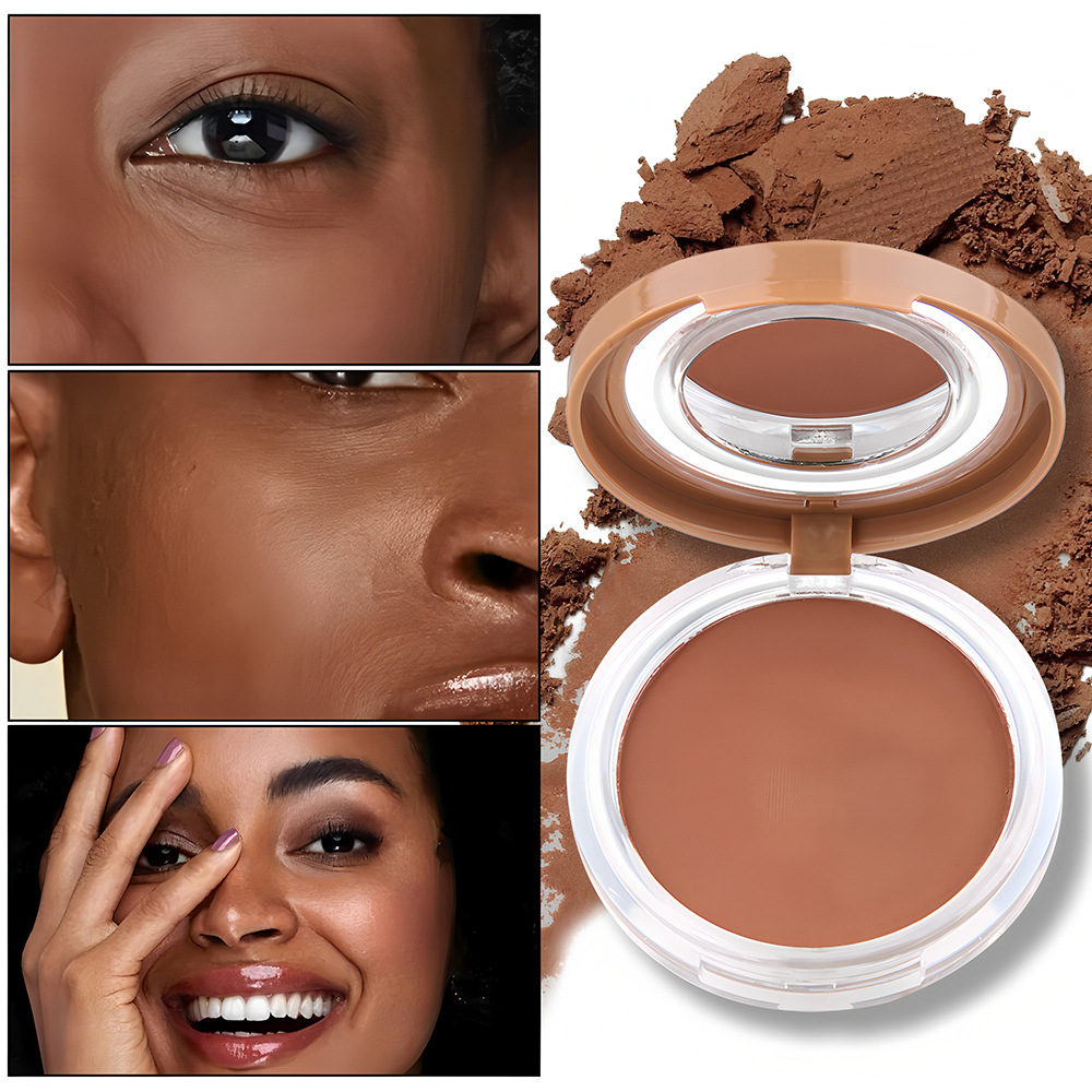 跨境专供QICIOY 6色粉饼定妆粉透明蜜粉补妆持久防水哑光粉饼批发详情11