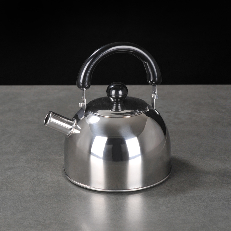 Non-magnetic stainless steel flat-bottomed kettle, 1L boiling kettle, sounding kettle, hemispherical kettle, household kettle, stainless steel boiling kettle pic 2