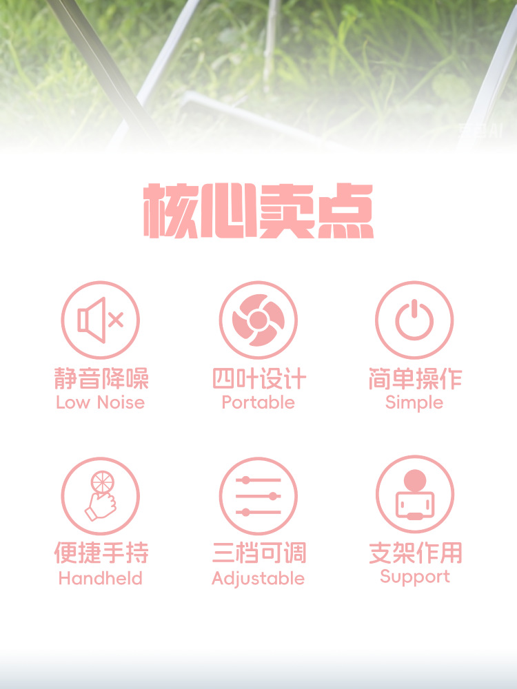 新款2025年手持小风扇风扇便携式随身小型迷你充电款usb电小礼品详情2
