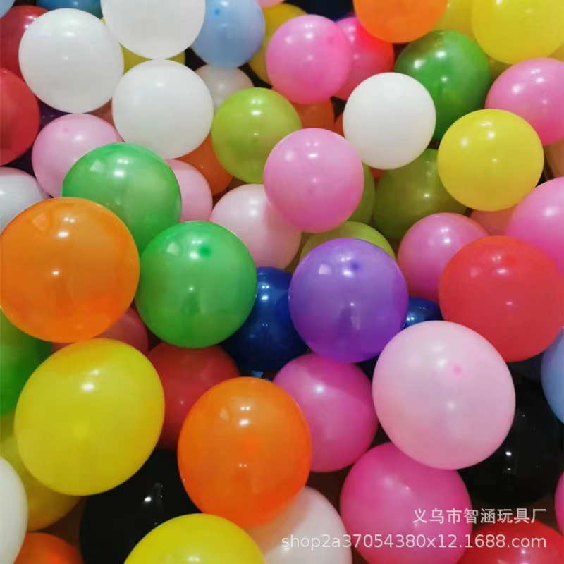 婚庆布置10寸1.5克亚光气球圆形乳胶卡通饰景可印字派对详情5
