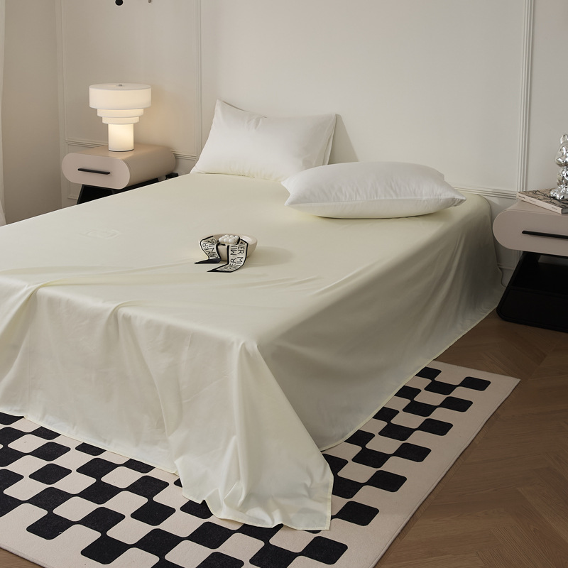 Single-piece quilt cover, pure cotton long-staple cotton bed sheet, bed cap, oversized quilt cover, skin-friendly single and double solid color bedding pic 60