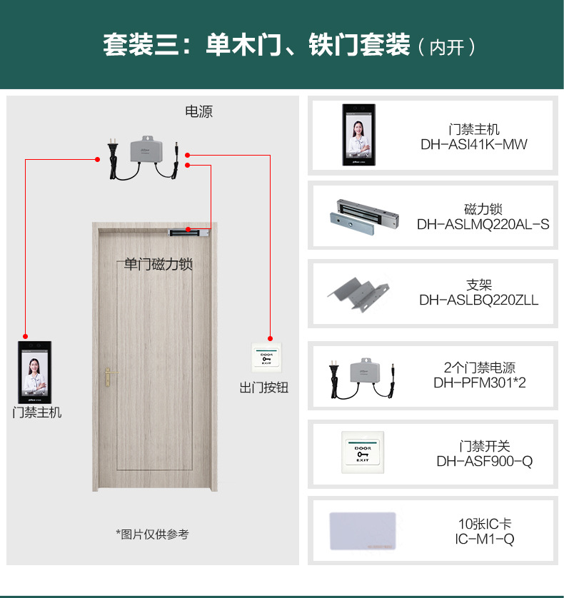 大华7英寸门禁一体机考勤人脸二维码套装打卡wifi室外ASI41详情13