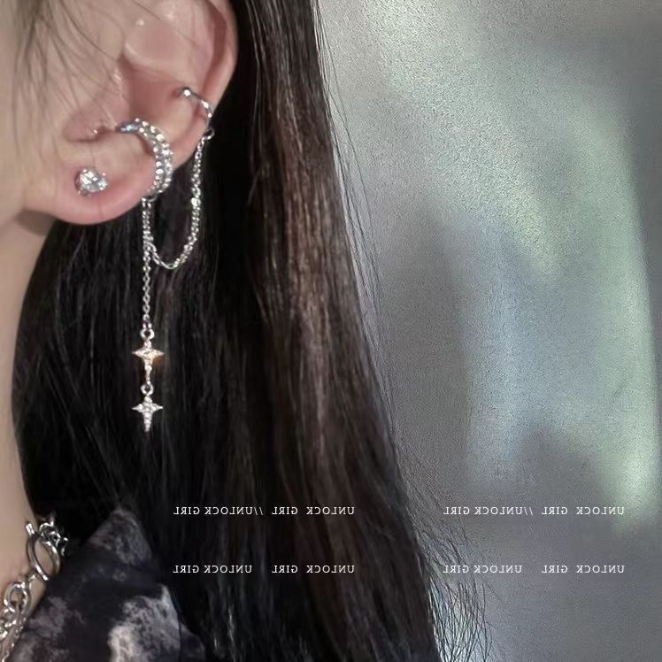 A collection of best-selling ear clips ~ Sweet, retro and cool zircon ear clips for girls on Instagram, trendy and cool without ear holes or ear bone clips for girls pic 16