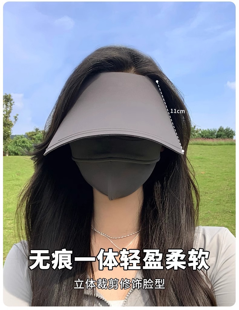 品牌【森多娜】遮阳帽 2025夏季新款无痕冰感防晒太阳帽子防紫外线女大帽檐折叠空顶遮阳详情9