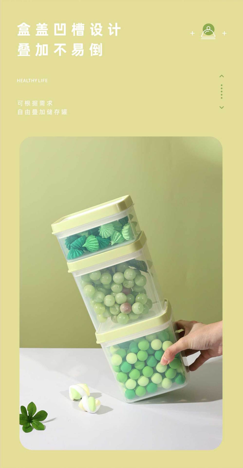 Source factory PP material various capacity sealed storage tanks, snack boxes, fresh-keeping boxes, fruit boxes, picnic boxes, and coarse grain boxes pic 4