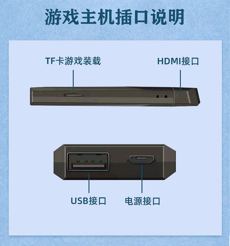 跨境爆款家用游戏机双打无线手柄双人街机复古怀旧高清m8游戏机详情11