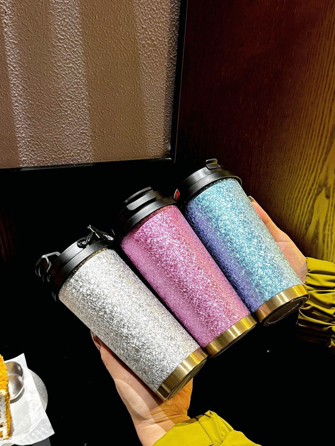 Titanium-coated coffee cups, insulated cups, high appearance standards for men and women, portable and high-end portable titanium water cups, titanium cup gift creativity pic 21