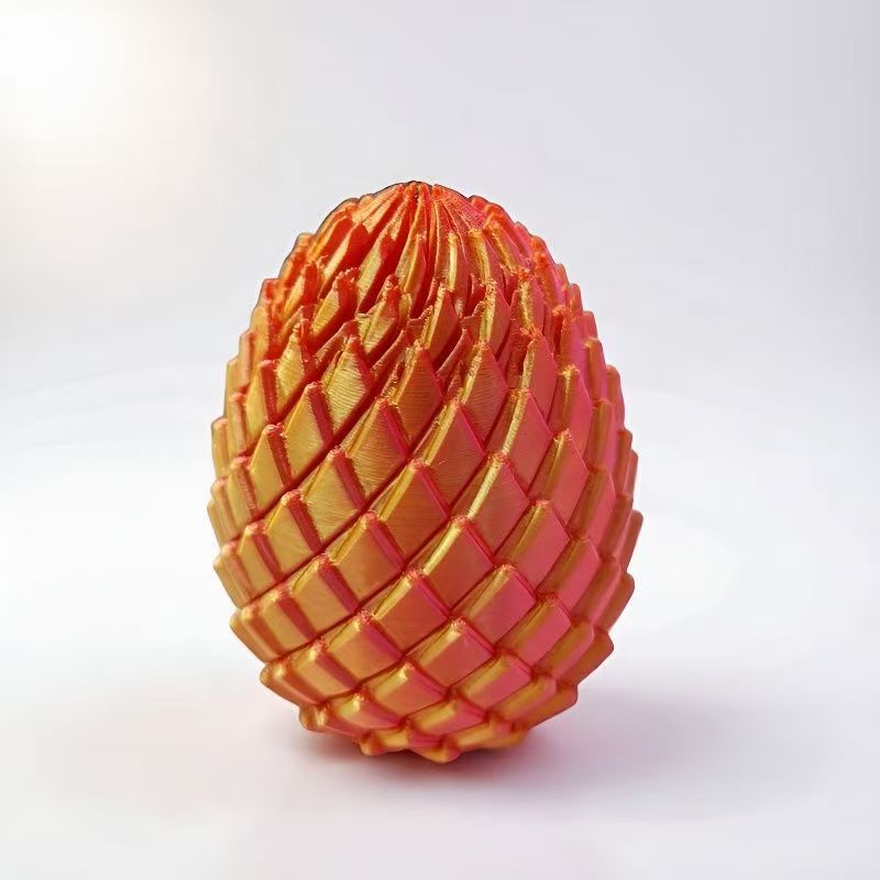 可变形3d打印史莱姆球创意扭扭手指解压新款龙蛋旋转变形模型玩具详情13