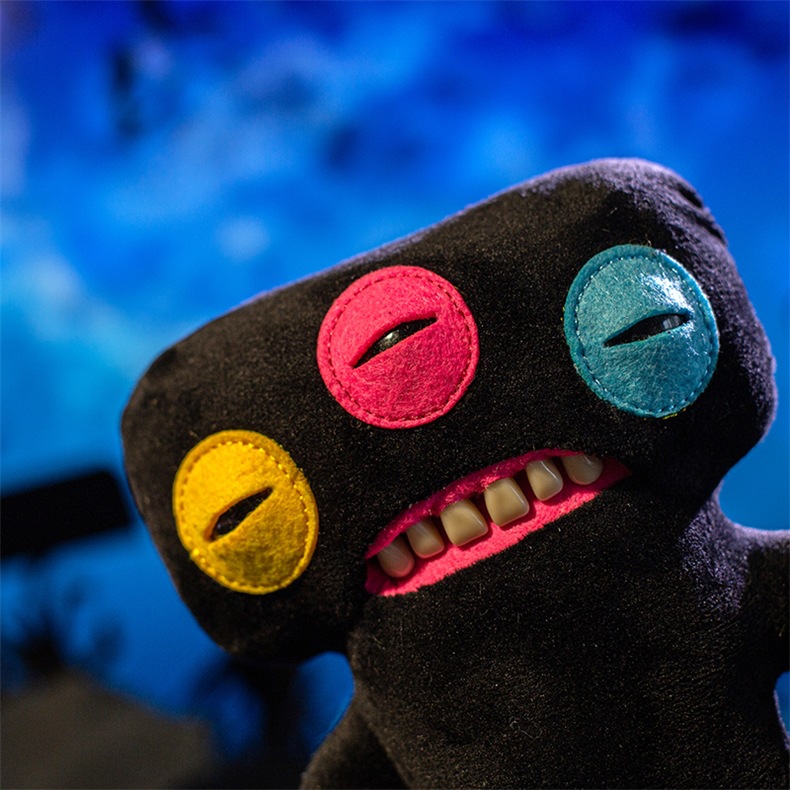 跨境新品 fuggler萌牙怪兽钥匙扣丑萌公仔手办挂件萌牙怪宝尖叫怪详情27