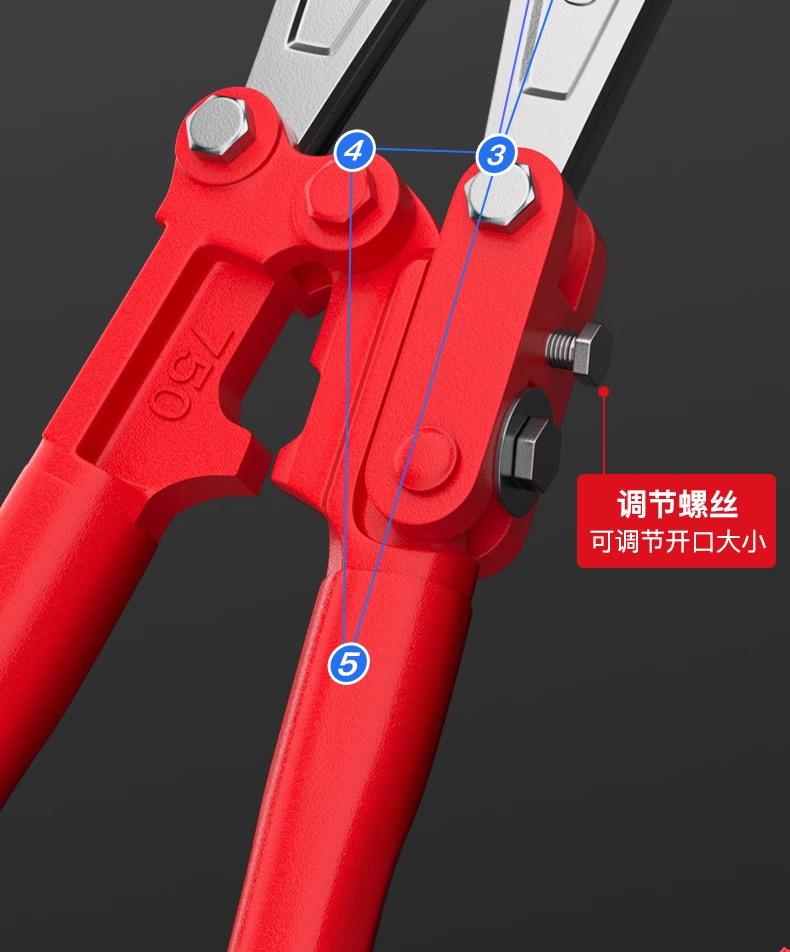 德力西电气断线钳重型钢筋电缆剪手动便携式钢丝铅封大力钳类工具详情20