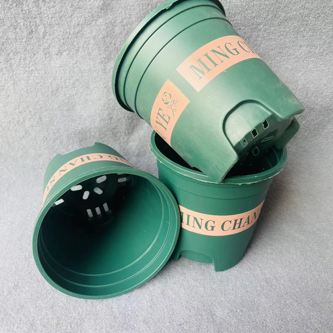 【 Outside 】 1-gallon flowerpot 400 yuan per piece. 1-gallon flowerpot with plastic printing, green plants, pothos, drainage, rose and orchid. Wholesale supply pic 3