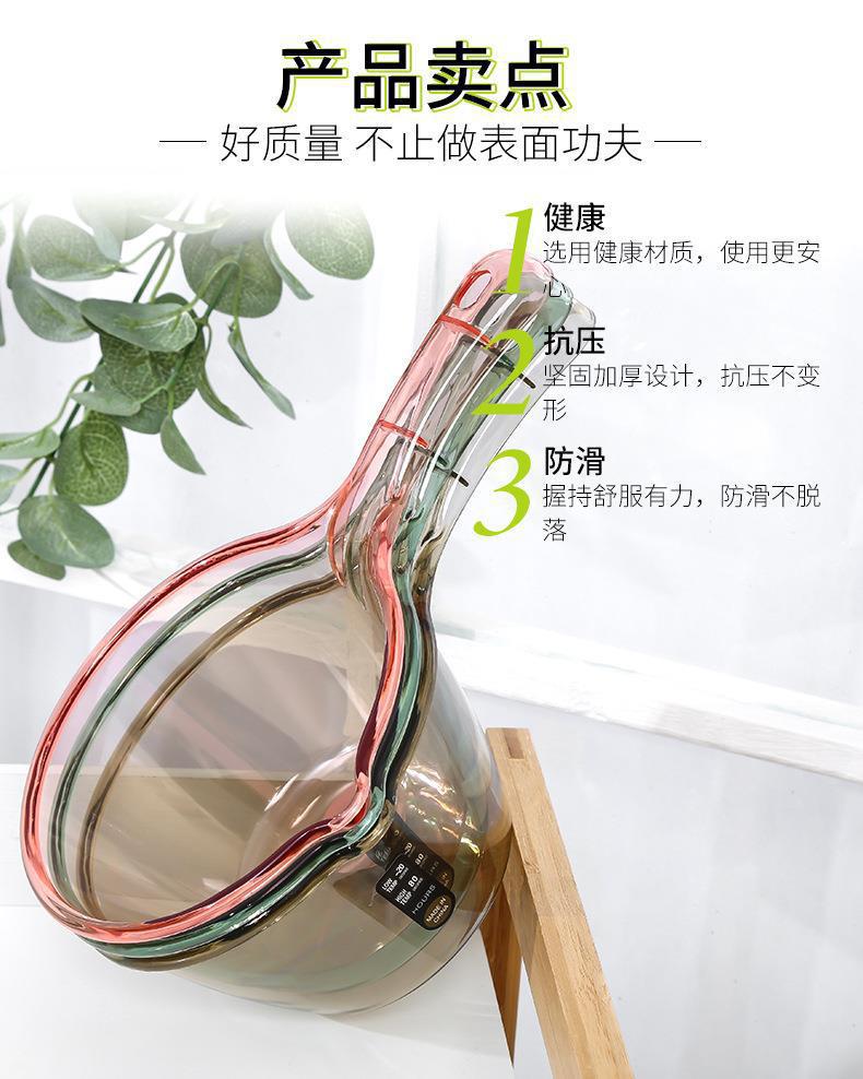 Household kitchen ladle, household long-handled plastic large size creative plus deep 水舀子 water rinse shampoo spoon pic 8