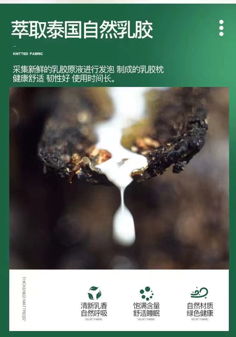 泰国天然乳胶枕 按摩枕头成人枕头 护颈椎助睡眠儿童枕芯厂家批发详情9