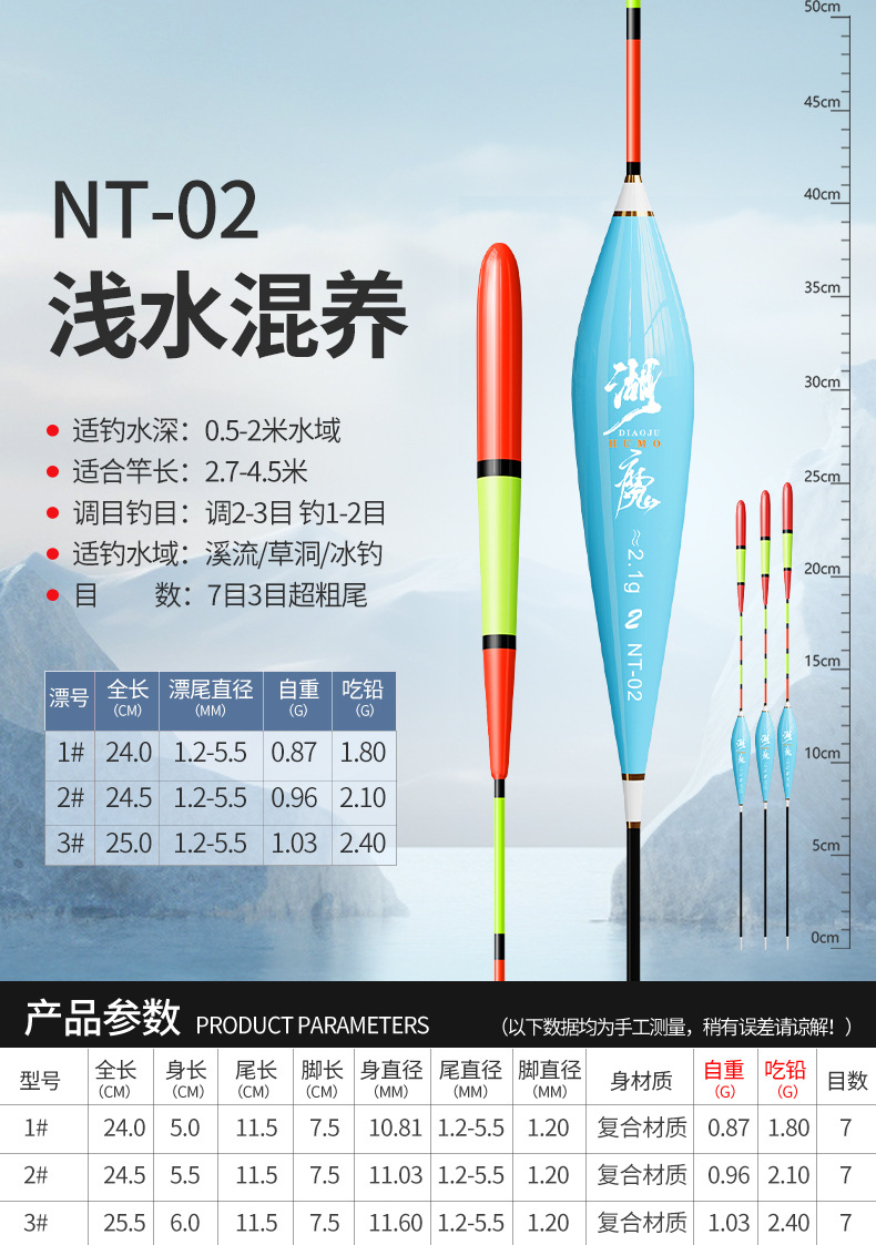 Wholesale float factory price, thickened and eye-catching fish float, highly sensitive crucian carp float, fishing gear, nano float, fishing gear, shallow water large object float pic 28