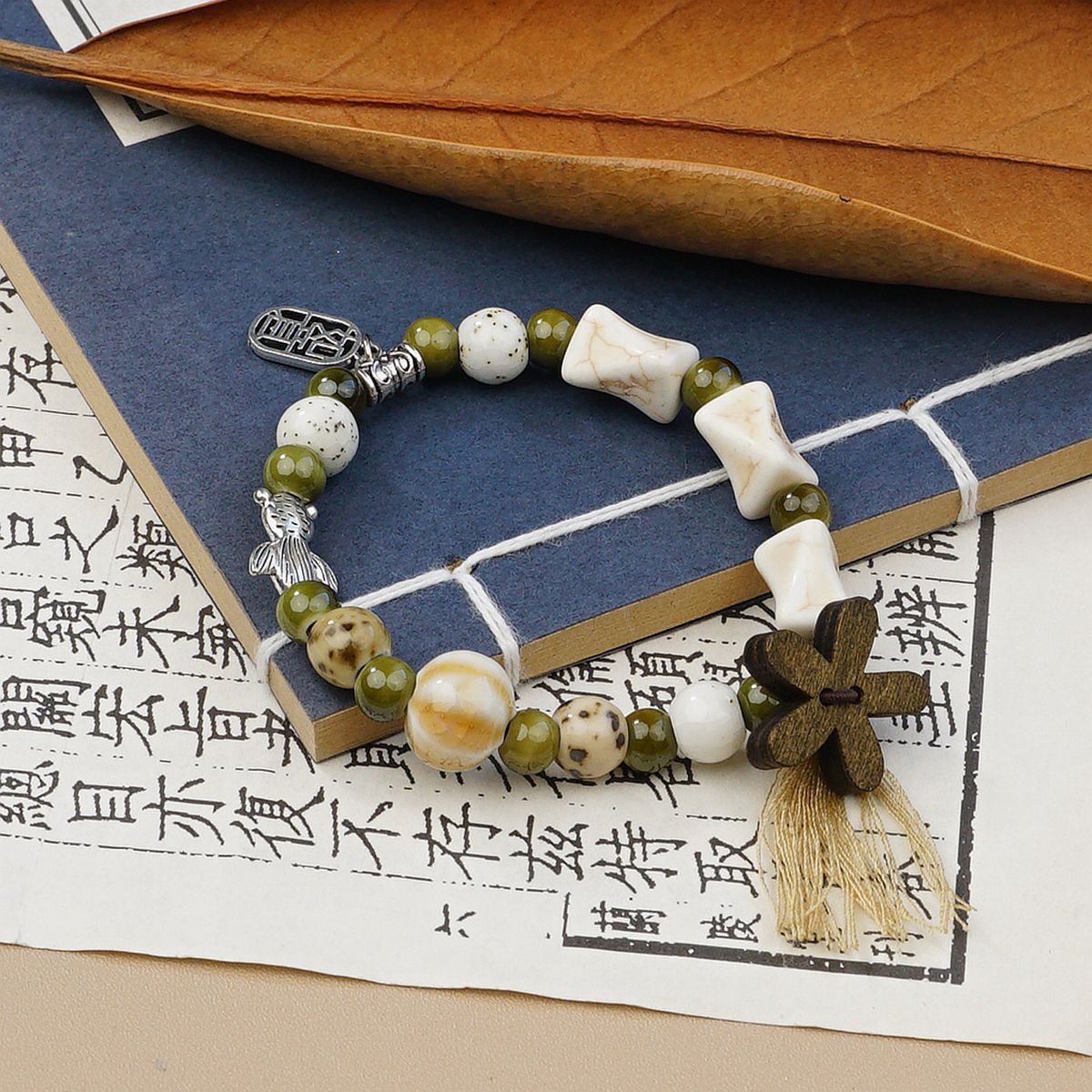 Wholesale Jingdezhen ceramic bracelets, ethnic style bracelets, fresh and cute student bracelets, fashionable handmade accessories, as gifts pic 16