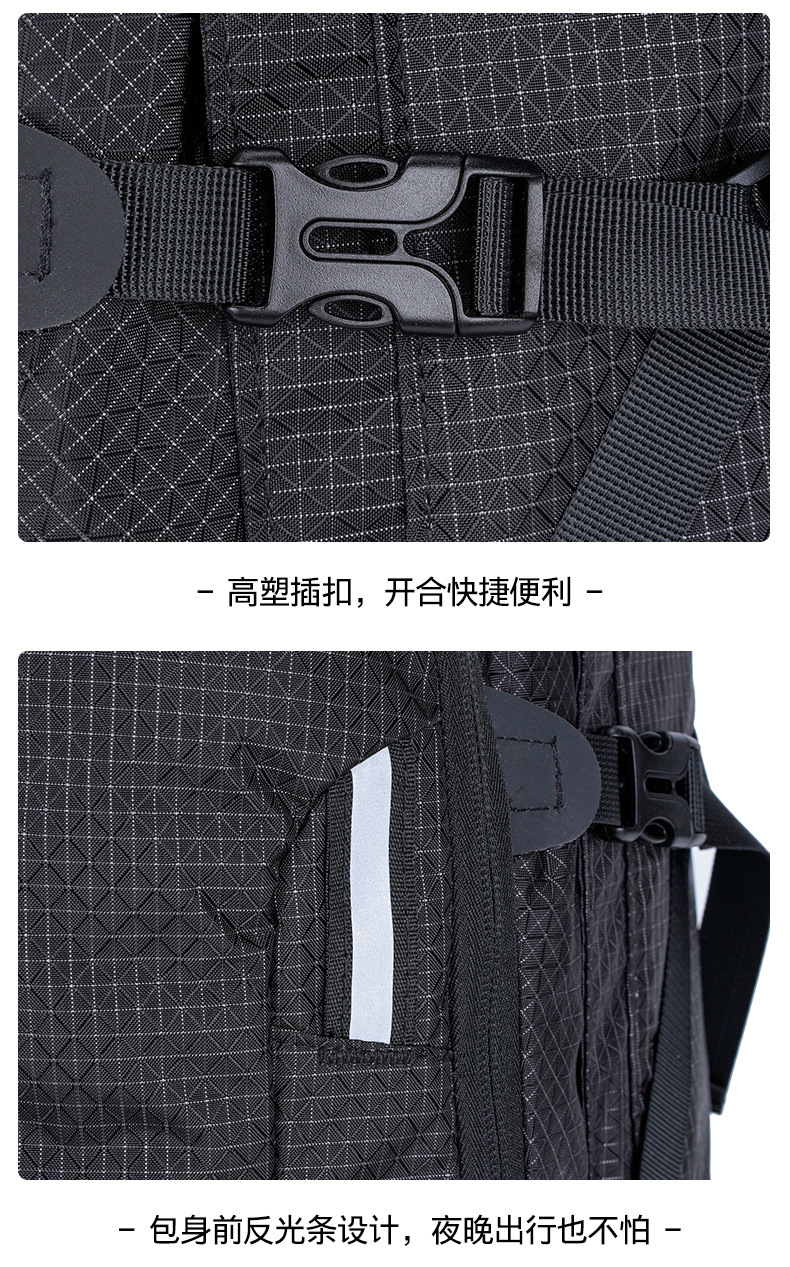 Cross-border large-capacity outdoor bags, mountaineering backpacks, water-resistant travel bags, skiing, camping and hiking sports backpacks pic 33