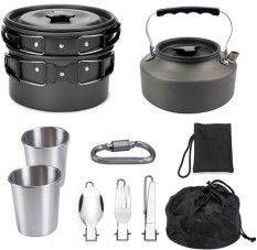 小茶壶组合套装锅软化铝硬质野营组合餐具便携户外用品炊具锅具详情10