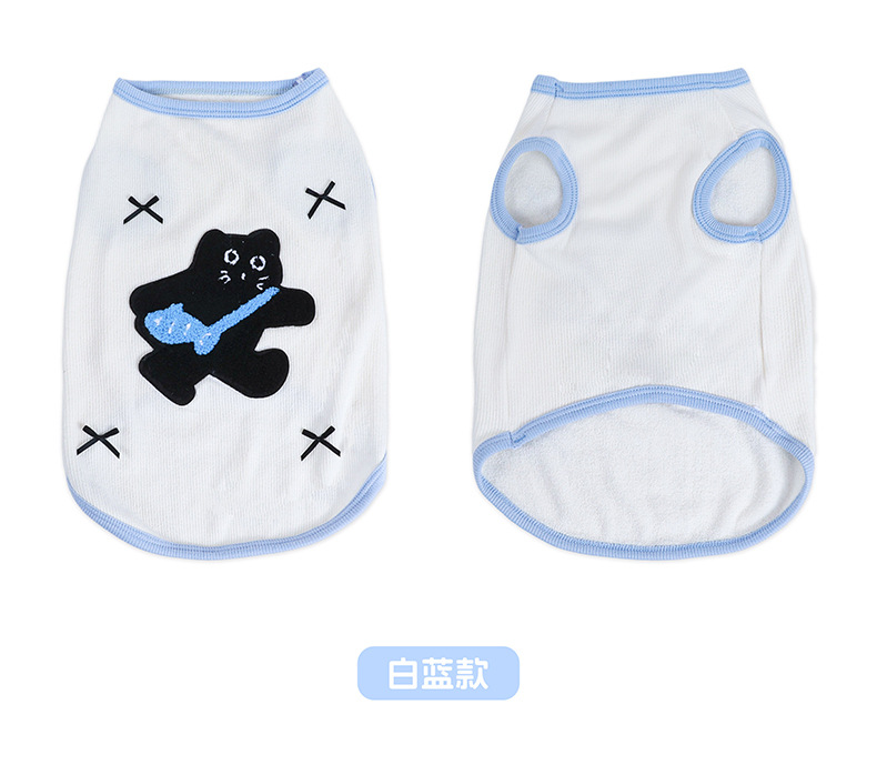 Pet summer clothing, dog vests, Japanese and Korean spring and summer breathable, elastic, soft and thin cat clothing, cute vests pic 9