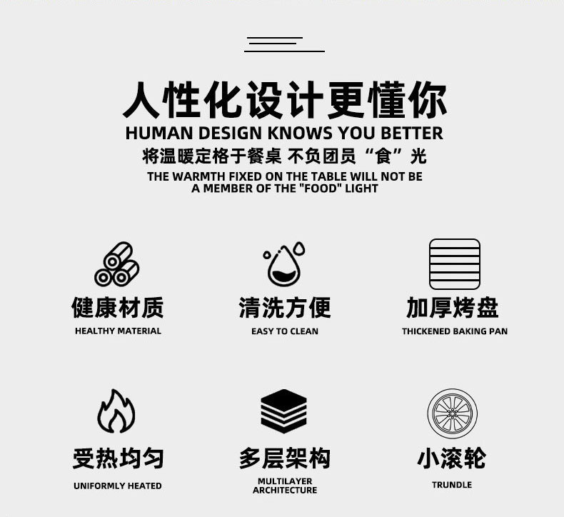 Outdoor camping apple barbecue grill rack is easy to install. Charcoal grill, open-air four-legged grill, barbecue grill, cross-border factory wholesale pic 13