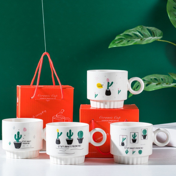 创意陶瓷杯ins单杯开业小礼品活动赠送卡通杯子情侣马克杯印LOGO详情20