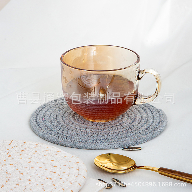 碗垫隔热餐垫圆形麻编织杯垫隔热盘垫装饰道具垫子家用防烫锅垫详情26