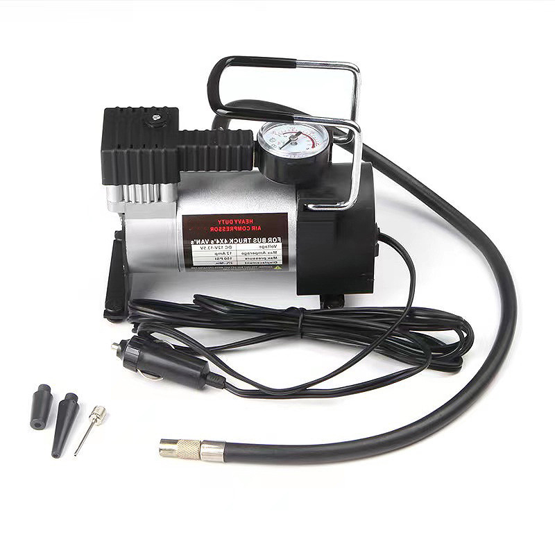 Pevo portable emergency car air pump 12V tire inflator motorcycle air pump electric small air pump pic 6