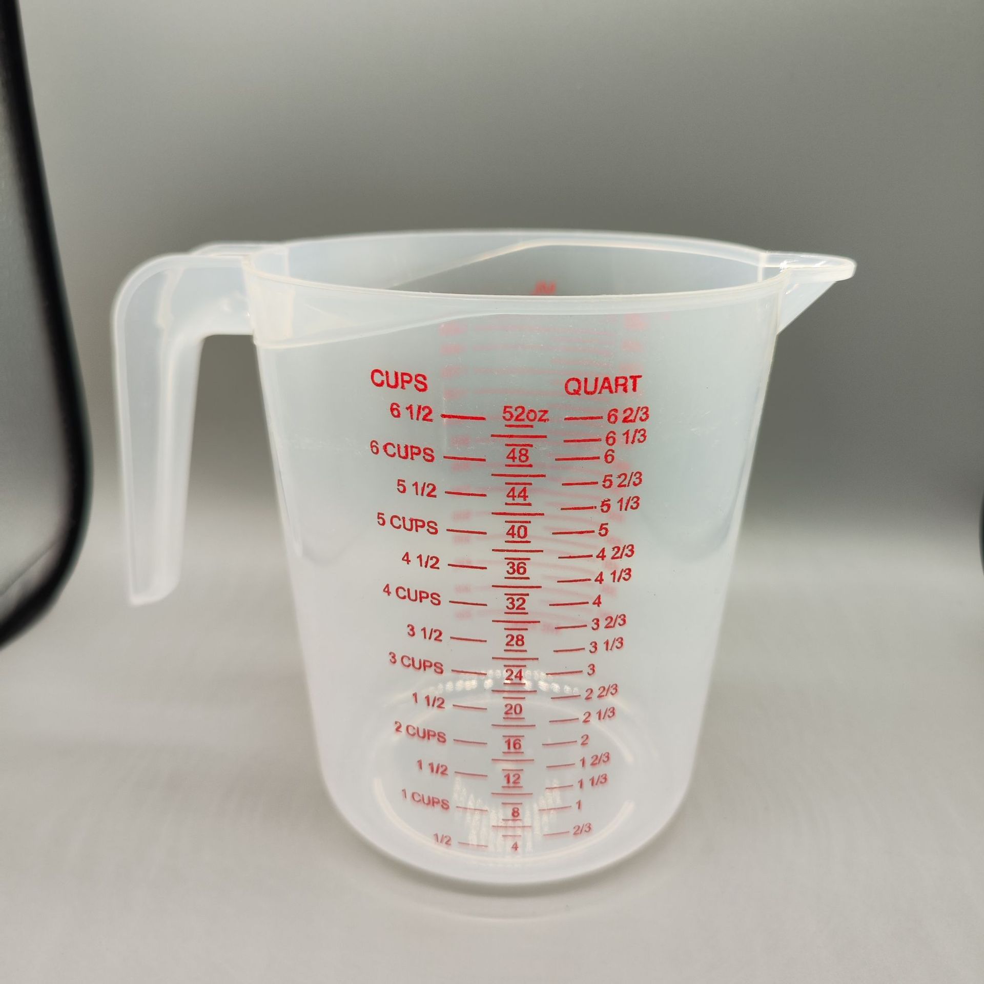 Cake shop baking tools, measuring juice, milk tea, plastic measuring cups, high transparency with graduated cups, 1500 measuring cups, kitchen pic 3