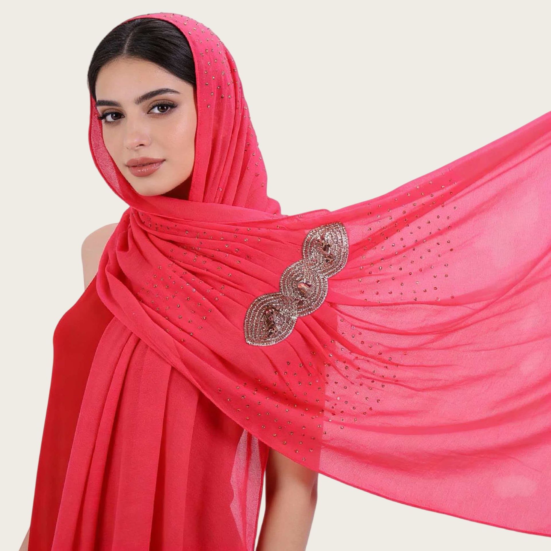 M163速卖款新款头巾民族风围巾盖头雪纺烫钻跨境货源详情15