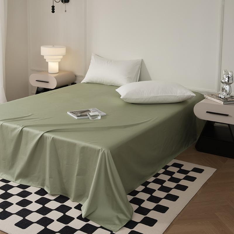 Single-piece quilt cover, pure cotton long-staple cotton bed sheet, bed cap, oversized quilt cover, skin-friendly single and double solid color bedding pic 54