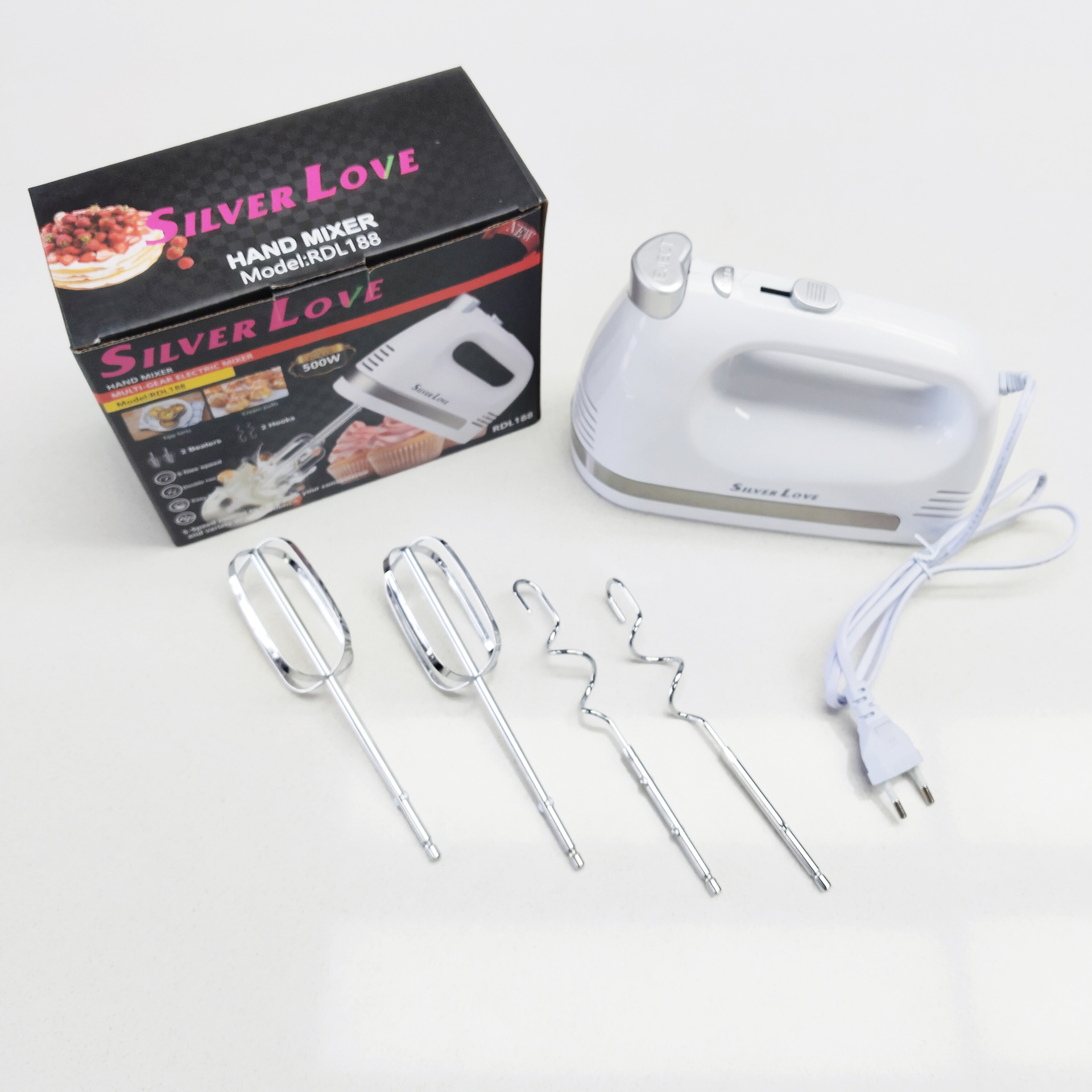 Cross-border foreign trade European standard multi-functional electric egg beater, household handheld high-power egg beater, electric baking mixer Z209 pic 3