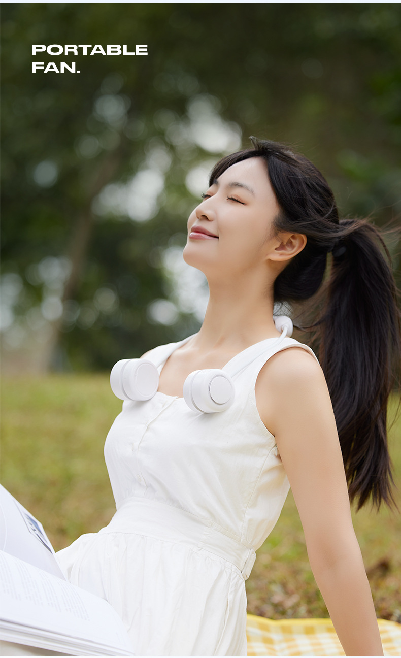 Cross-border neck fan 2025 New model outdoor sports ice pack cooling Fan Portable brushless motor neck fan pic 15