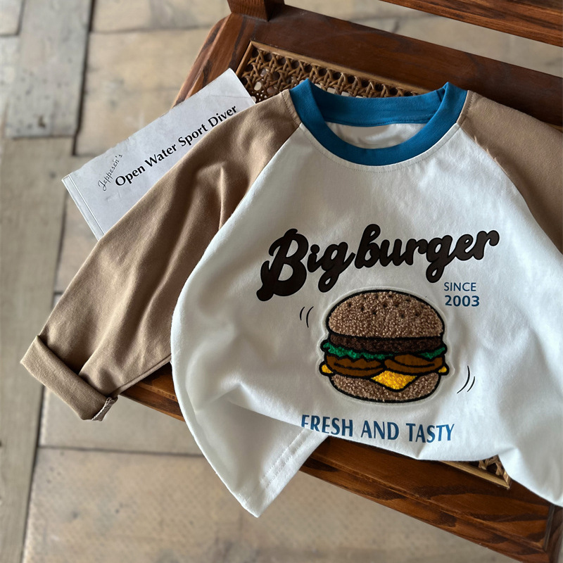 批发 纯棉男女童卡通长袖T恤儿童秋装百搭打底衫春秋薄款宝宝上衣详情8