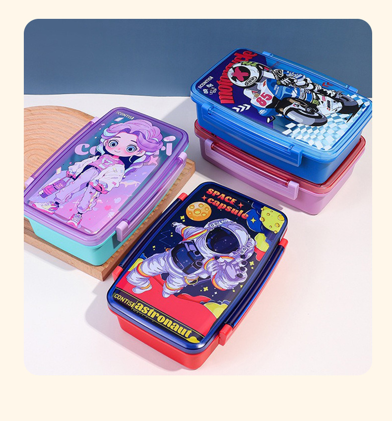Amazon Cartoon children's lunch box, student with rice sealed lunch box, new microwave-safe lunch box pic 11