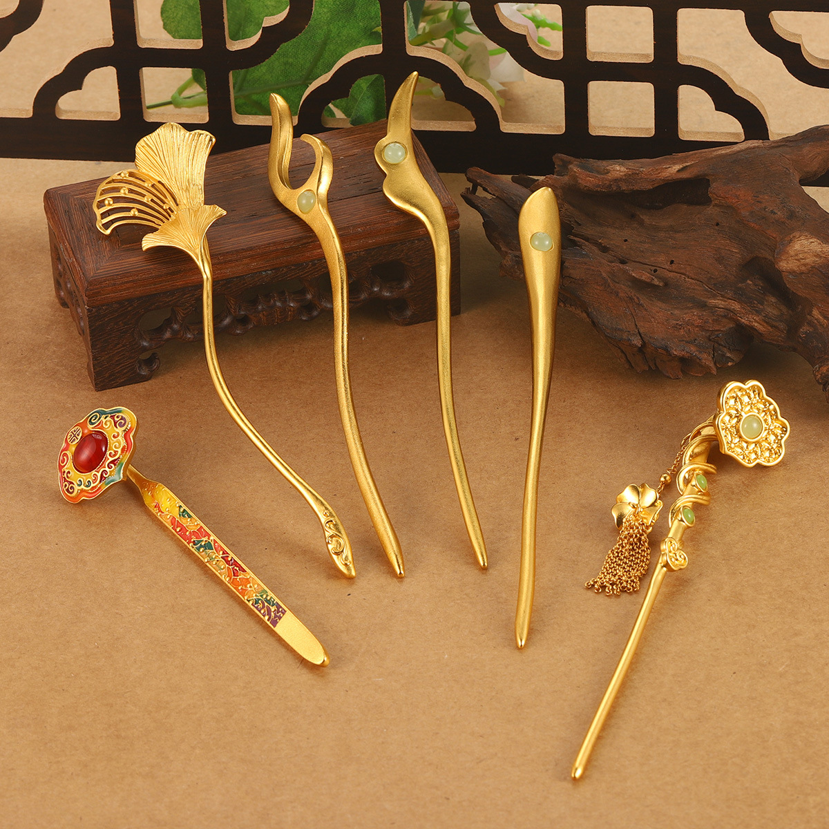 Ancient-style ruyi hairpins, palace retro new hairpins, tassels, Hanfu headwear, hairpins, new Chinese-style accessories wholesale pic 19