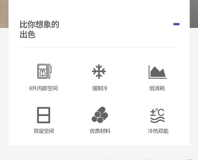 夏新车载迷你小冰箱8升大容量 宿舍车家两用便携式单人制冷小冰箱详情2