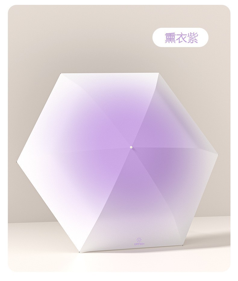 六折迷你黑胶渐变防晒伞手环批发小巧便携晴雨伞广告伞折叠遮阳伞详情35